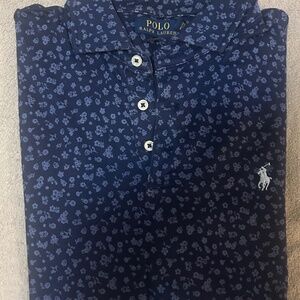 Polo Ralph Lauren Shirt Mens Blue Floral Shirt 👕